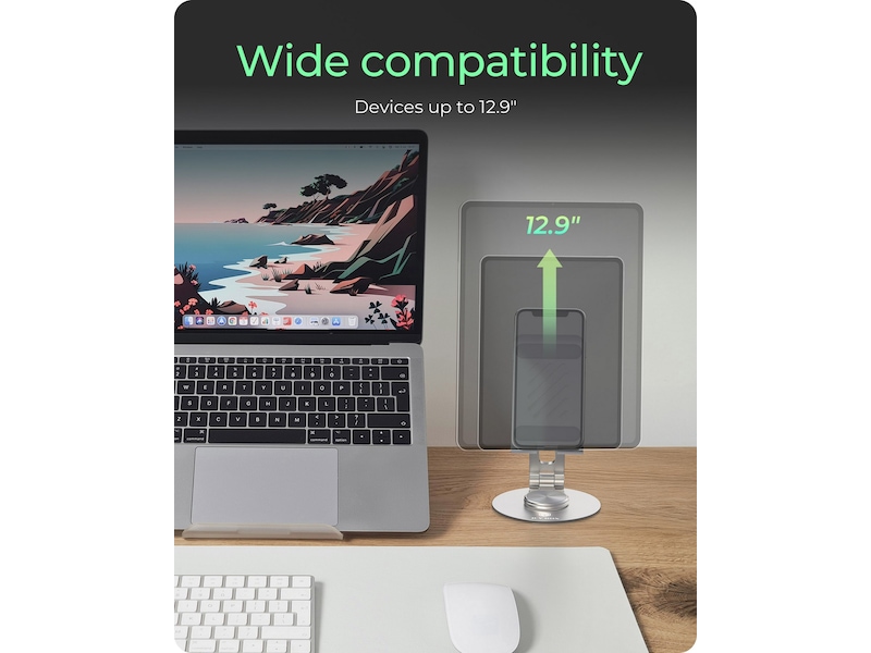 Icy Box Roterbart og justerbart nettbrettstativ Stativ og holdere