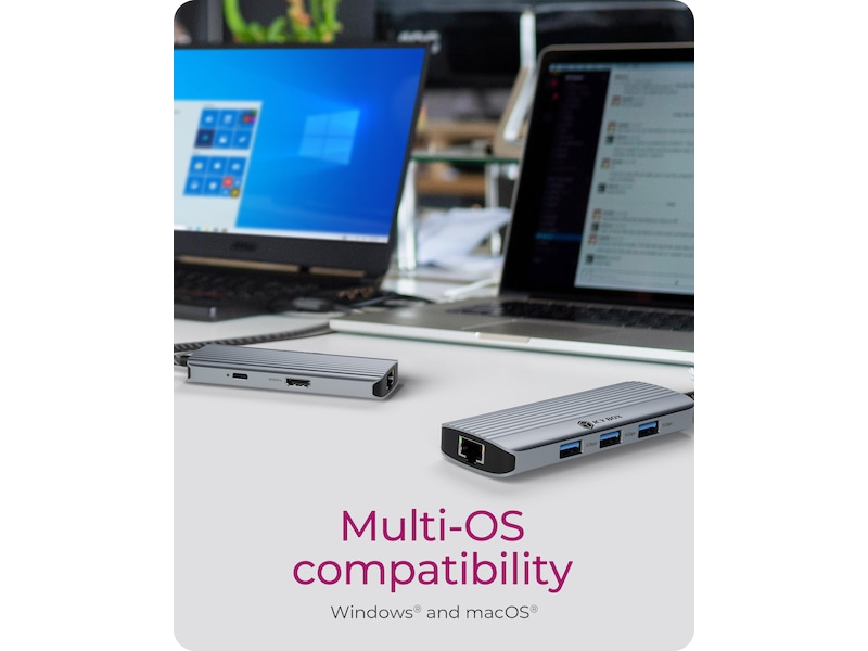 ICY BOX 6-i-1 Travel Docking Dockingstasjon & USB-HUB