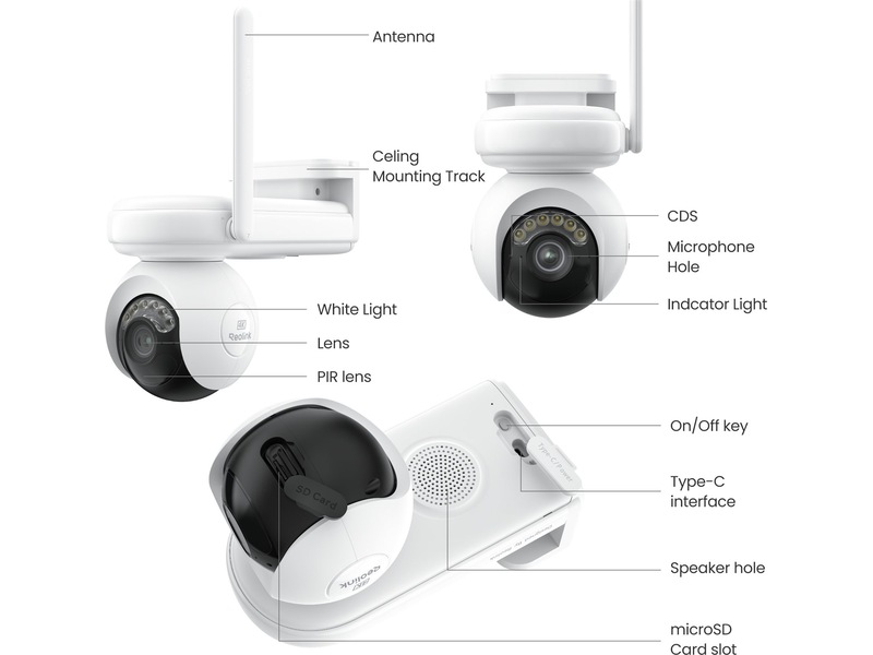 Reolink Altas PT Ultra trådløst utendørs overvåkningskamera -B-Grade Demo hjem & fritid