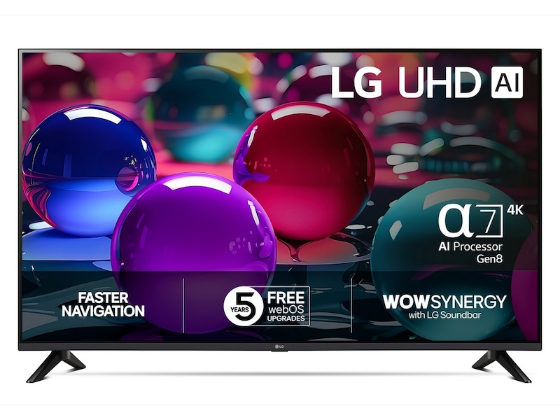 LG 65" UA73 AI 4K UHD Smart-TV (2025) + soundbar 60 - 69 tommer TV