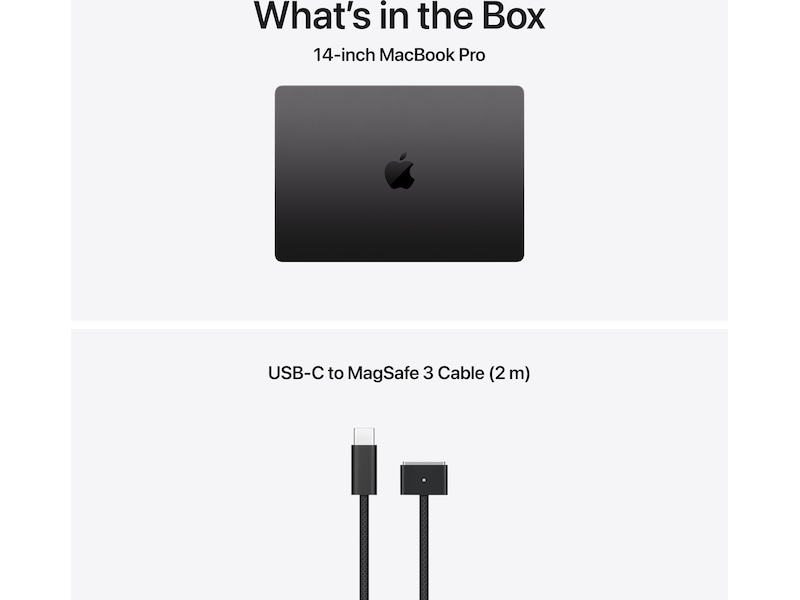 Macbook Pro 14 M5 (2025) 512GB (stellarsvart) PC - Bærbar / laptop