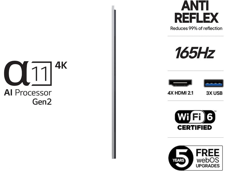 LG 83" G5 AI 4K OLED Smart-TV (2025) + Soundbar Over 80 tommer TV