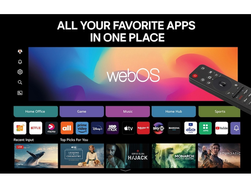 LG 83" G5 AI 4K OLED Smart-TV (2025) + Soundbar Over 80 tommer TV