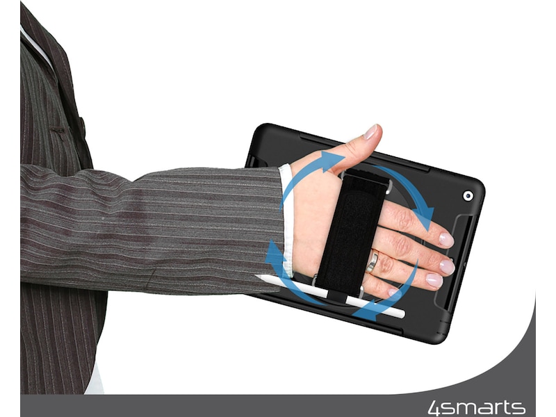 4smarts Galaxy Tab A11+ Robust Etui Grip (sort) Deksel til nettbrett