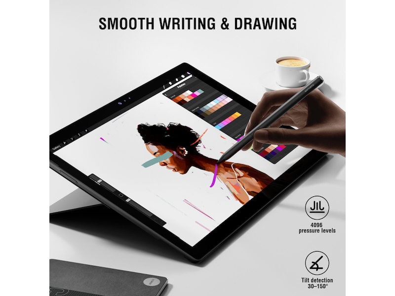 4smarts Microsoft Surface MPP Active Stylus (sort) Tastatur og stylus