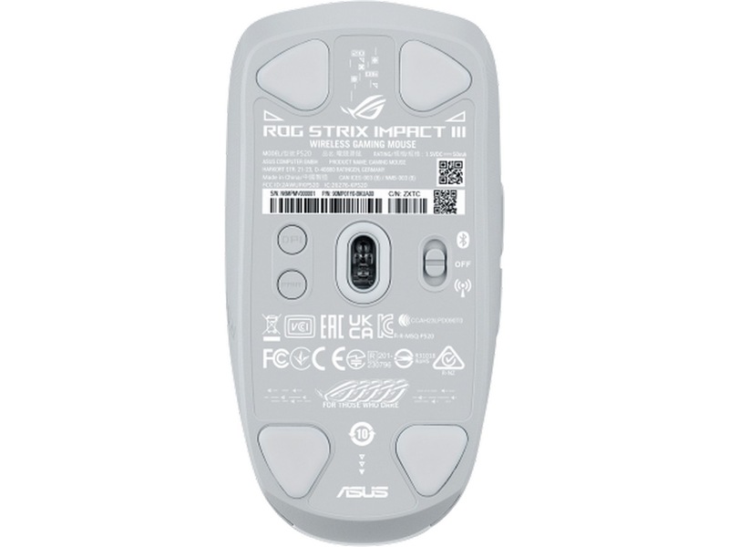 Asus ROG Impact III Trådløs Gamingmus (hvit) Gamingmus