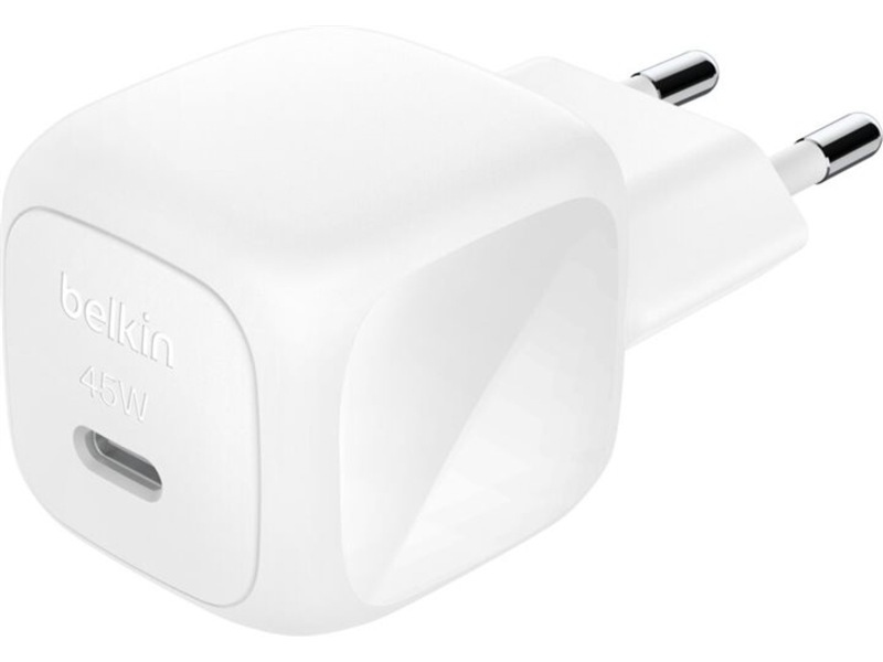 Belkin BoostCharge 45W USB-C vegglader (hvit) Mobilladere
