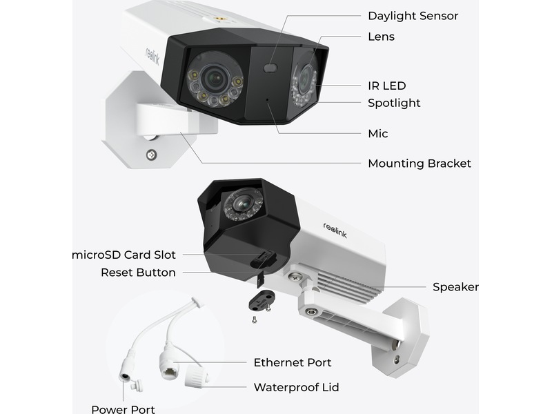 Reolink Duo 3 PoE utendørs overvåkningskamera Overvåkningskameraer