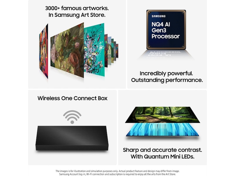 Samsung The Frame Pro 75" LS03FW + ramme Beige Wood 60 - 69 tommer TV