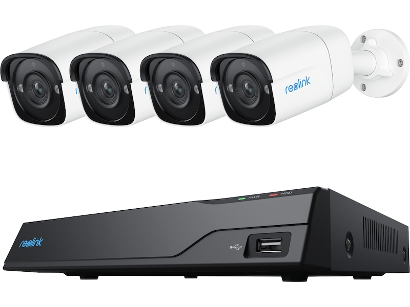 Reolink NVS8-5MB4 NVR med 4 kameraer Overvåkningskameraer
