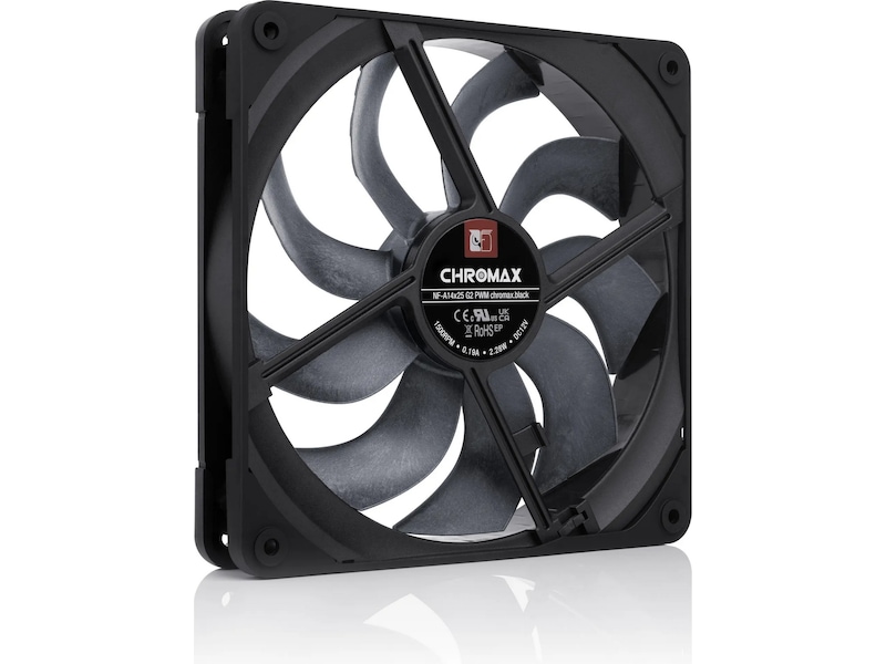 Noctua NF-A14x25 G2 PWM chromax.black Vifte Vifter