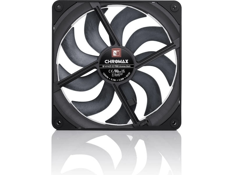 Noctua NF-A14x25 G2 PWM chromax.black Vifte Vifter