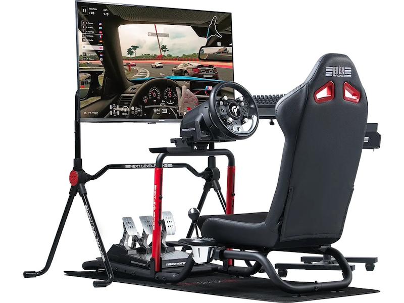Next Level Racing Wheel Stand Lite 2.0–simstativ kompakt, oppgraderbar Ratt og pedaler