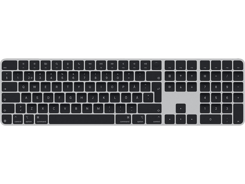 Apple Magic Keyboard med Touch ID og talltastatur (sort) -B-Grade Demo tastatur