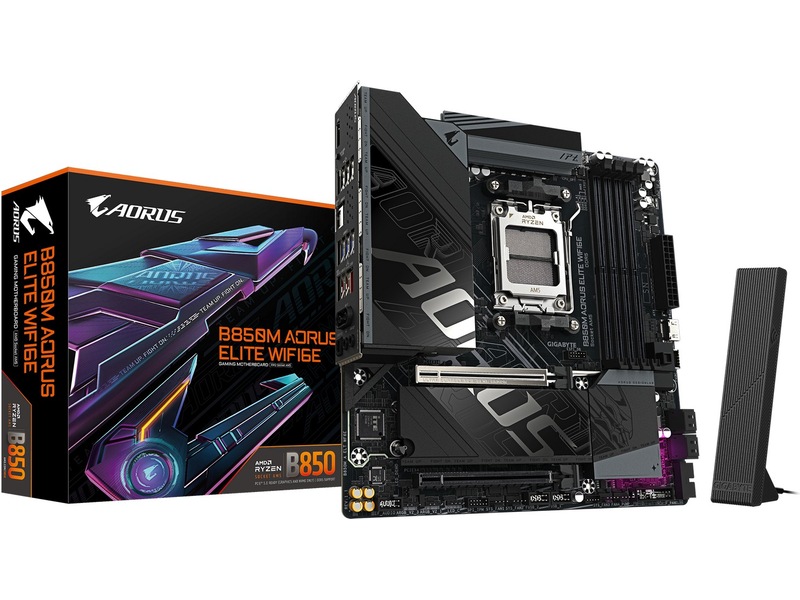 Gigabyte B850M AORUS ELITE WIFI6E Hovedkort AMD Socket