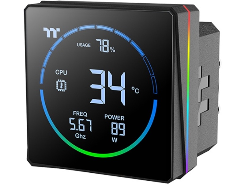 Thermaltake TH240-S V3 ARGB sync alt-i-ett-kjøler (sort) CPU - Vannkjøling