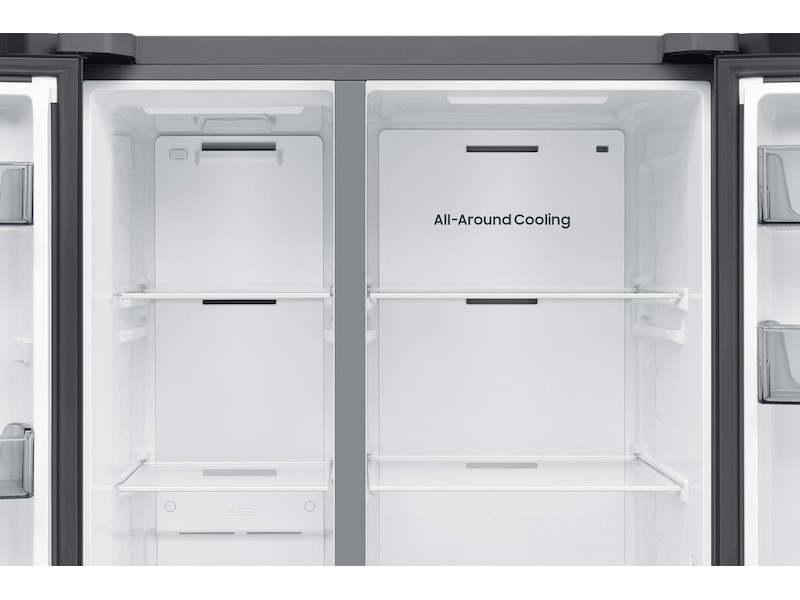 Samsung RS70F65QEFEF Side-By-Side kjøle- og fryseskap (sort) Side-by-side kjøleskap