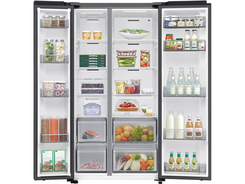 Samsung RS70F65QETEF Side-By-Side kjøle- og fryseskap (stål) Side-by-side kjøleskap