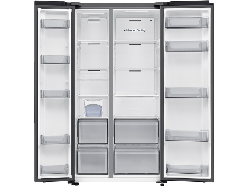 Samsung RS70F65QETEF Side-By-Side kjøle- og fryseskap (stål) Side-by-side kjøleskap