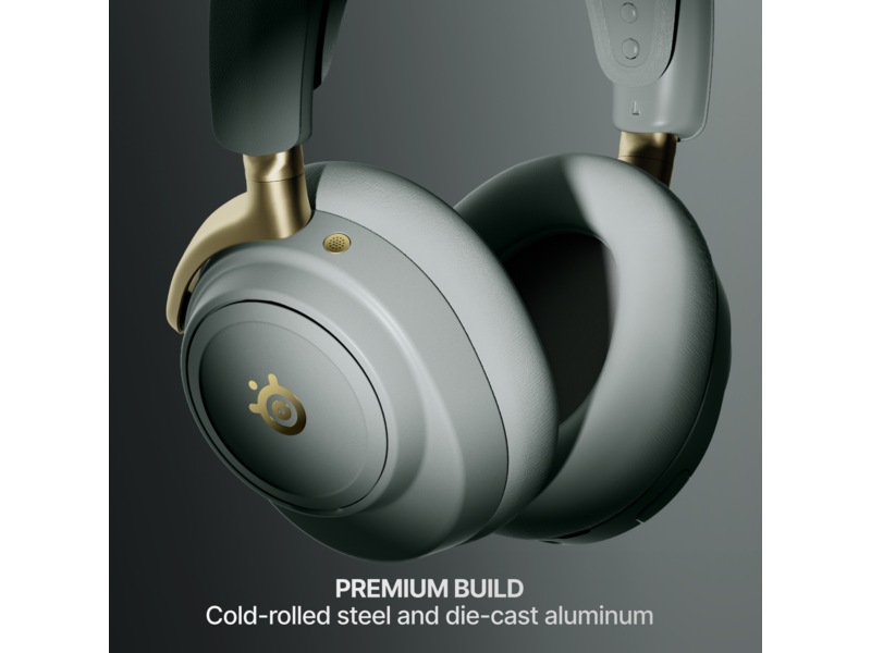 SteelSeries Arctis Nova Elite Trådløst Gamingheadset (salvie og gull) -B-Grade Demo headset