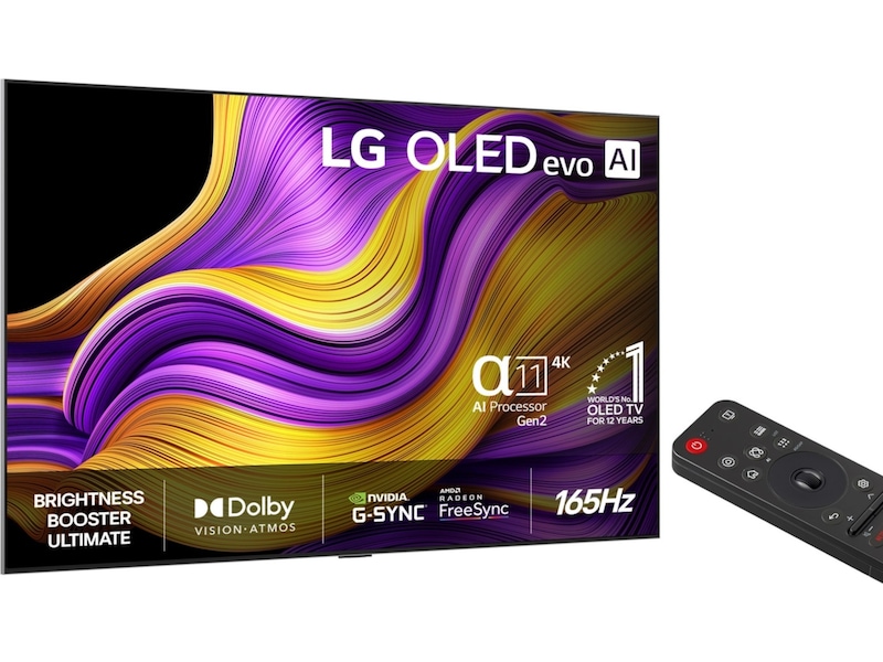 LG 65" G5 AI 4K OLED Smart TV (2025) + veggfeste 60 - 69 tommer TV