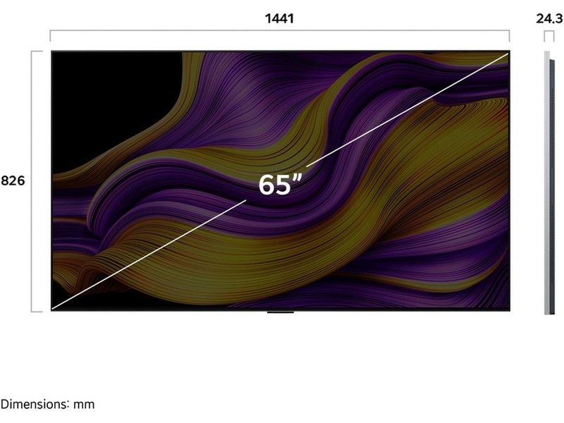 LG 65" G5 AI 4K OLED Smart TV (2025) + veggfeste 60 - 69 tommer TV