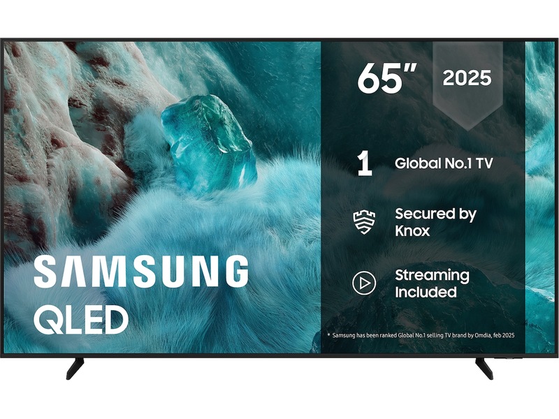 Samsung 65" Q7FA QLED 4K Smart-TV (2025) + veggfeste 60 - 69 tommer TV