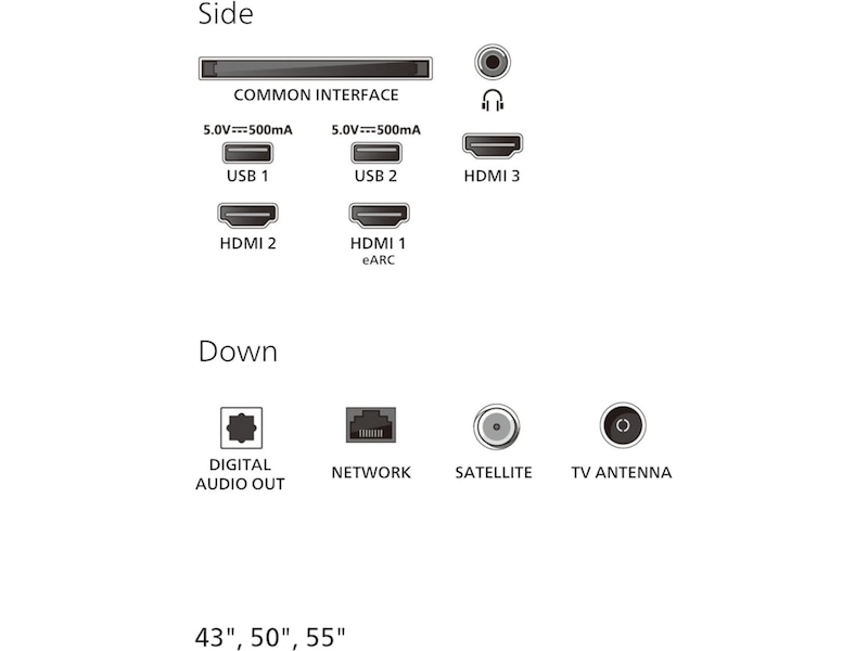 Philips 43" PUS7000/12 4K LED Smart TV (2025) + lydplanke 60 - 69 tommer TV