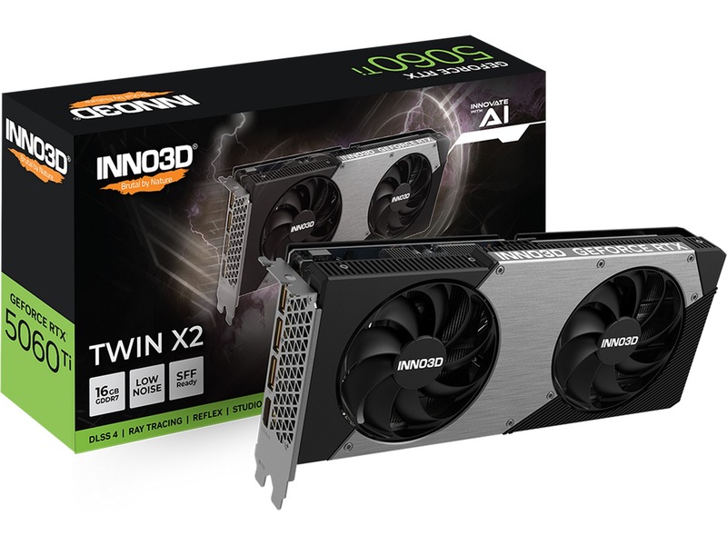 INNO3D GeForce RTX 5060 Ti 16GB TWIN X2 Skjermkort