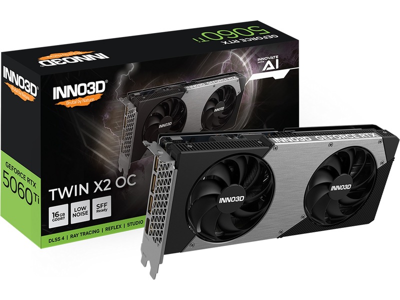 INNO3D GeForce RTX 5060 Ti 16GB TWIN X2 OC Skjermkort