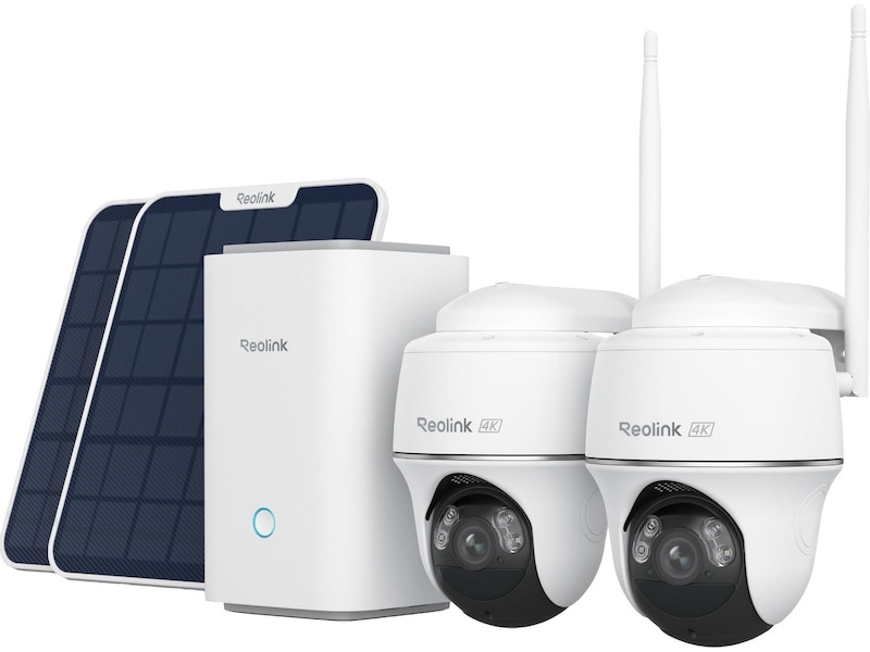 Reolink Argus PT Ultra 4K trådløst sikkerhetskamera (2-stk./solpanel) Overvåkningskameraer