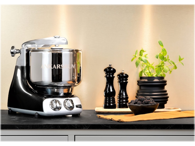 ANKARSRUM Assistent Original Kjøkkenmaskin (matt sort) + beskyttelsestrekk Kjøkkenmaskiner