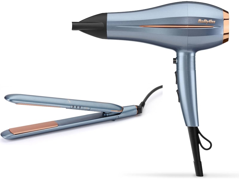 BaByliss Denim Luxe Rettetang + Hårføner Hårpleie & styling
