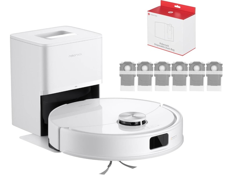 Roborock Q10 VF+ Robotstøvsuger (hvit) + støvposer Robotstøvsugere