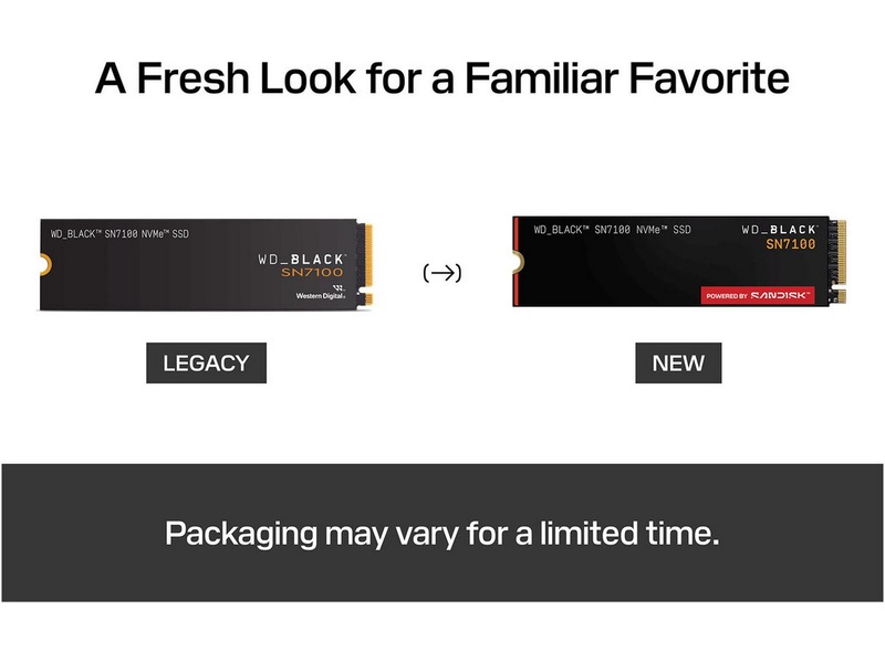 Sandisk WD_Black SN7100 NVMe SSD 4TB SSD M.2