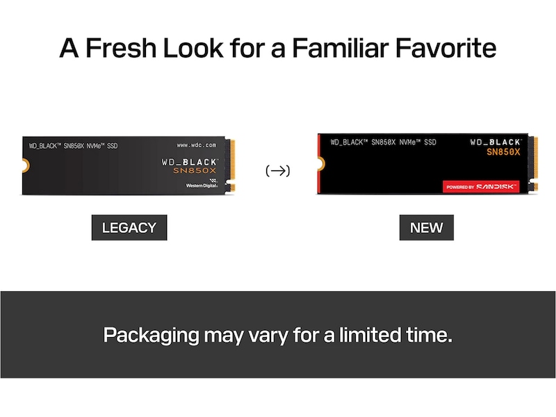 Sandisk WD Black SN850X NVMe SSD 8TB SSD M.2