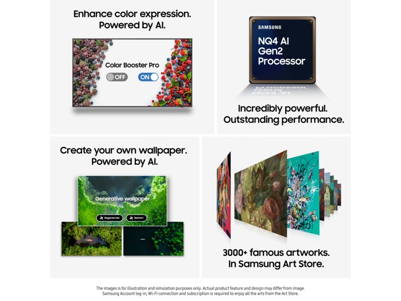 Samsung 65" The Frame LS03FA QLED 4K smart-TV (2025) -B-Grade Demo TV/projektor