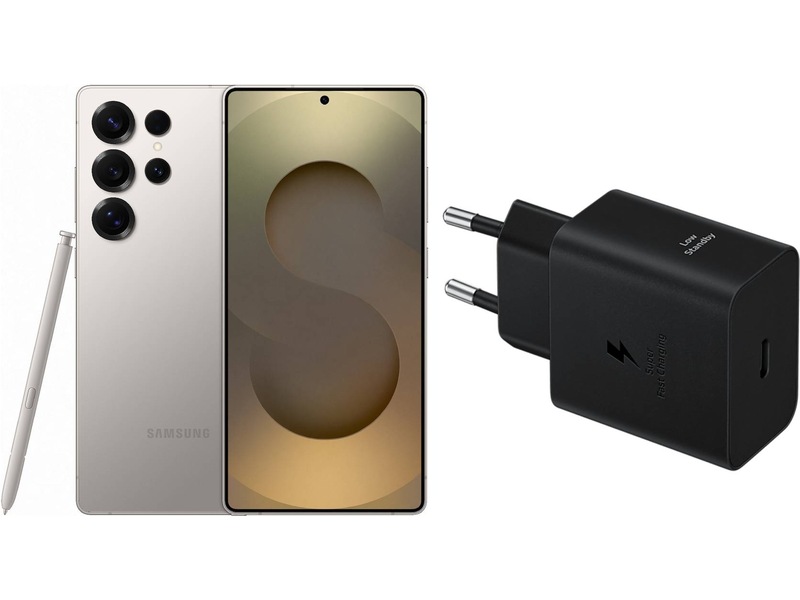 Samsung Galaxy S25 Ultra 256GB (titanium gray) + lader Mobiltelefoner