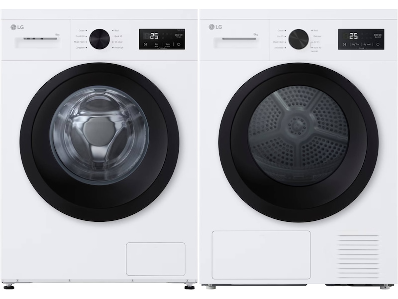 LG F4A1009NWKB vaskemaskin (hvit) + tørketrommel Vaskemaskin