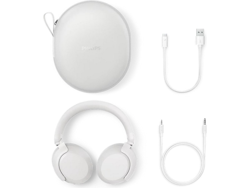 Philips TAH8000E trådløse hodetelefoner, over-ear (hvit) Hodetelefoner