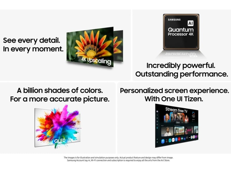 Samsung 65" Q6F QLED 4K smart-TV (2025) -B-Grade Demo TV/projektor