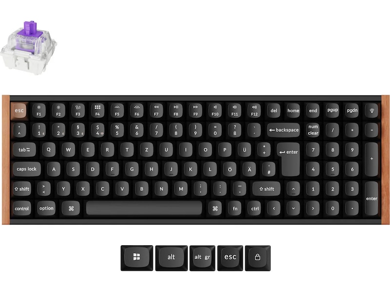 Keychron K4 HE Trådløst Gamingtastatur (svart) -B-Grade Demo tastatur