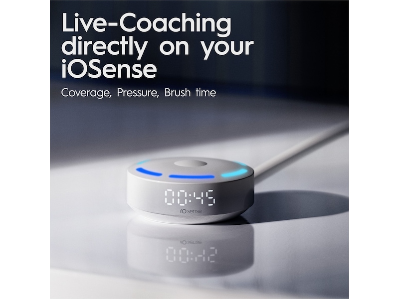 Oral-B iO 10 elektrisk tannbørste (stardust hvit) + børstehoder Elektriske tannbørster