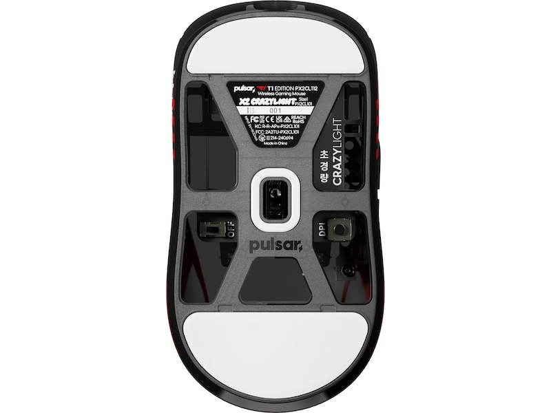 Pulsar X2 CRAZYLIGHT Mini trådløs gamingmus T1 Edition (sort) Gamingmus