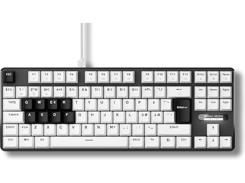 Pulsar PCMK 3 gamingtastatur HE TKL ISO (hvit) Gamingtastatur