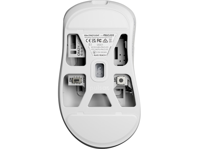 Pulsar Xlite CRAZYLIGHT Mini trådløs gamingmus (uyuni white) Gamingmus