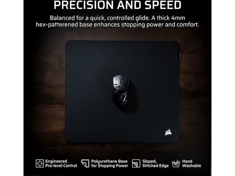 CORSAIR MM PRO gaming musematte medium control (sort) Gamingmusematte