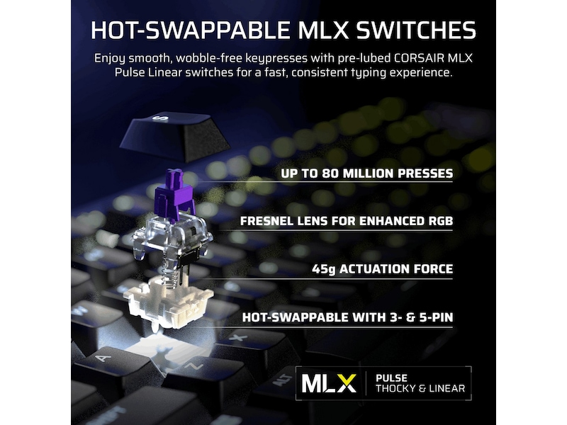 Corsair GALLEON 100 SD mekanisk gamingtastatur RGB Gamingtastatur