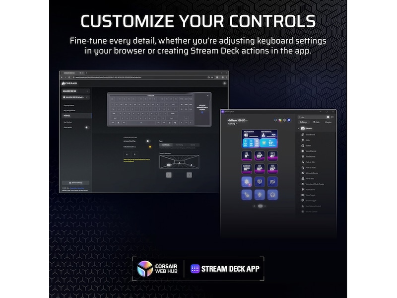 Corsair GALLEON 100 SD mekanisk gamingtastatur RGB Gamingtastatur