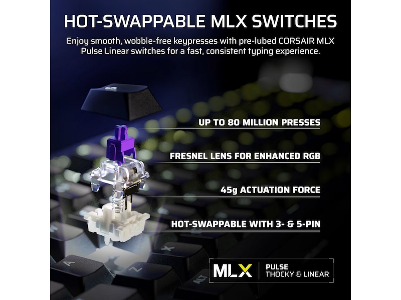 Corsair GALLEON 100 SD mekanisk gamingtastatur RGB Gamingtastatur